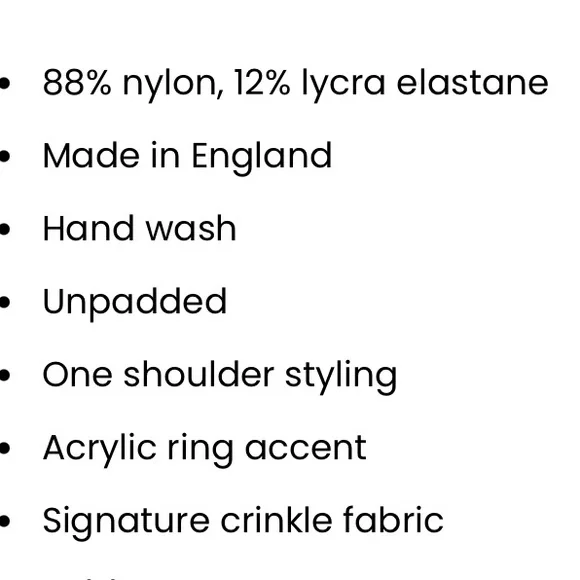 Hunza G Zadie Bikini Set – Metallic Dusty Pink NWOT - Picture 5 of 5